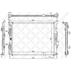 10-26589-SX STELLOX Радиатор, охлаждение двигателя