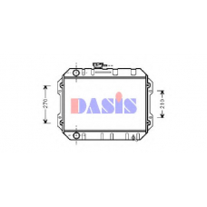 210670N AKS DASIS Радиатор, охлаждение двигателя
