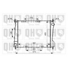 QER2547 QUINTON HAZELL Радиатор, охлаждение двигателя