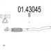 01.43045 MTS Труба выхлопного газа