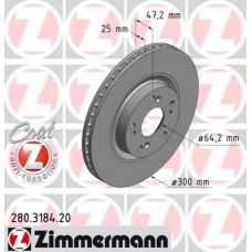 280.3184.20 ZIMMERMANN Тормозной диск