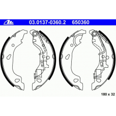 03.0137-0360.2 ATE Комплект тормозных колодок