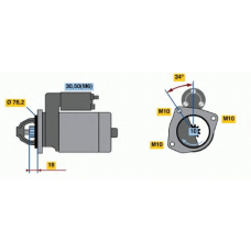 0 001 107 418 BOSCH Стартер