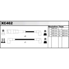 XC462 QUINTON HAZELL Комплект проводов зажигания