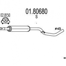 01.80680 MTS Средний глушитель выхлопных газов