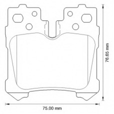 572648B BENDIX Комплект тормозных колодок, дисковый тормоз