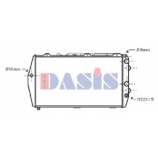 480750N AKS DASIS Радиатор, охлаждение двигателя