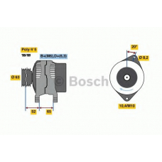 0 986 036 871 BOSCH Генератор