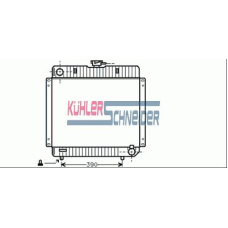 0410401 KUHLER SCHNEIDER Радиатор, охлаждение двигател