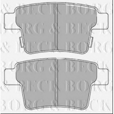 BBP2431 BORG & BECK Комплект тормозных колодок, дисковый тормоз