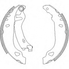 Z4179.01 WOKING Комплект тормозных колодок