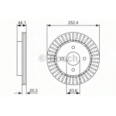 0 986 479 887 BOSCH Тормозной диск