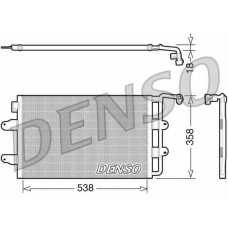 DCN32026 DENSO Конденсатор, кондиционер