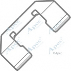 KIT302 APEC Комплектующие, тормозные колодки