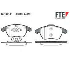 BL1971A1 FTE Комплект тормозных колодок, дисковый тормоз