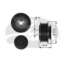 OAP7068 GATES Механизм свободного хода генератора