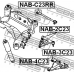 NAB-4C23 FEBEST Подвеска, рычаг независимой подвески колеса
