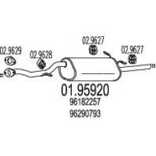 01.95920 MTS Глушитель выхлопных газов конечный