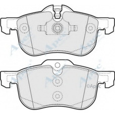 PAD1120 APEC Комплект тормозных колодок, дисковый тормоз