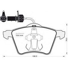 944 MGA Комплект тормозных колодок, дисковый тормоз