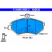 13.0460-2926.2 ATE Комплект тормозных колодок, дисковый тормоз