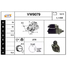 VW9079 SNRA Стартер