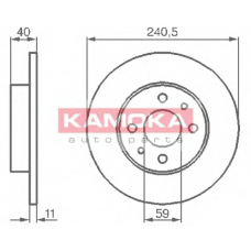 103280 KAMOKA Тормозной диск