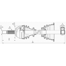 DRS6014.00 OPEN PARTS Приводной вал