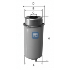 24.455.00 UFI Топливный фильтр