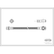 19032939 CORTECO Тормозной шланг