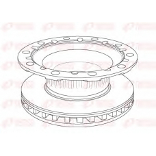 NCA1176.20 REMSA Тормозной диск