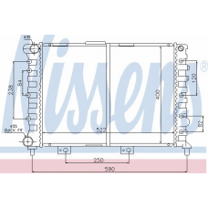 60049 NISSENS Радиатор, охлаждение двигателя
