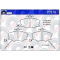 20178 GALFER Комплект тормозных колодок, дисковый тормоз