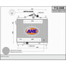 112.048 AHE Радиатор, охлаждение двигателя