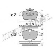 691.3 TRUSTING Комплект тормозных колодок, дисковый тормоз