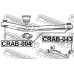 CRAB-004 FEBEST Подвеска, рычаг независимой подвески колеса