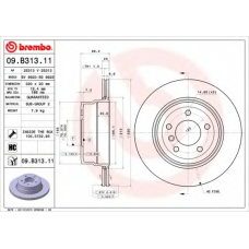 09.B313.11 BREMBO Тормозной диск