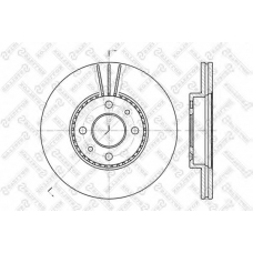 6020-3911V-SX STELLOX Тормозной диск