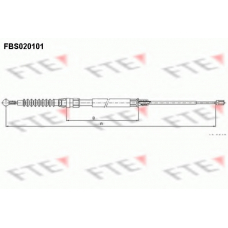 FBS020101 FTE Трос, стояночная тормозная система