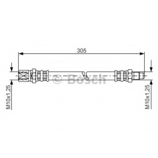 1 987 476 003 BOSCH Тормозной шланг