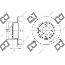 BD1511 DJ PARTS Тормозной диск