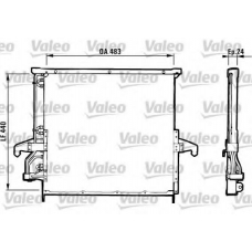 816894 VALEO Конденсатор, кондиционер