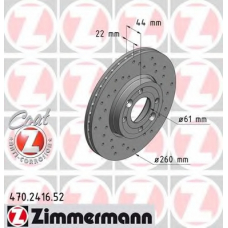 470.2416.52 ZIMMERMANN Тормозной диск