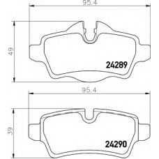 N-1745 COBREQ Комплект тормозных колодок, дисковый тормоз