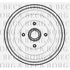 BBR7189 BORG & BECK Тормозной барабан