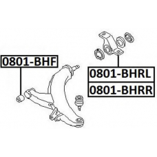 0801-BHRL ASVA Подвеска, рычаг независимой подвески колеса