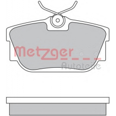 1170332 METZGER Комплект тормозных колодок, дисковый тормоз