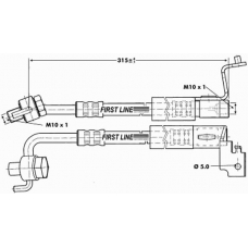 FBH6694 FIRST LINE Тормозной шланг