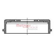 BT 1037 METZGER Тормозной барабан