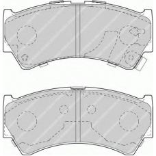 FDB1551 FERODO Комплект тормозных колодок, дисковый тормоз